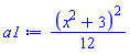 (1/12)*(x^2+3)^2