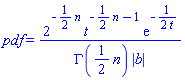 pdf = 2^(-(1/2)*n)*t^(-(1/2)*n-1)*exp(-1/(2*t))/(GAMMA((1/2)*n)*abs(b))