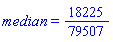 median = 18225/79507