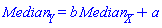 Median__Y = b*Median__X+a