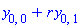 y[0, 0]+r*y[0, 1]