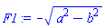 -(a^2-b^2)^(1/2)