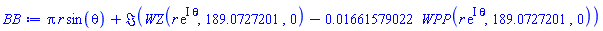 Pi*r*sin(theta)+Im(WZ(r*exp(I*theta), 189.0727201, 0)-0.1661579022e-1*WPP(r*exp(I*theta), 189.0727201, 0))