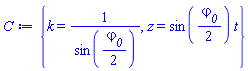 {k = 1/sin((1/2)*varphi__0), z = sin((1/2)*varphi__0)*t}