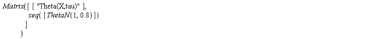 Matrix([["Theta(X,tau)"], seq([ThetaN(1, .8)])])