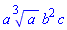a*surd(a, 3)*b^2*c