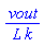 vout/(L*k)
