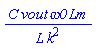 C*vout*omega0*Lm/(L*k^2)