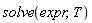 solve(expr, T)