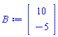 Vector(2, {(1) = 10, (2) = -5})