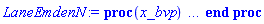 proc (x_bvp) local res, data, solnproc, _ndsol, outpoint, i; option `Copyright (c) 2000 by Waterloo Maple Inc. All rights reserved.`; _EnvDSNumericSaveDigits := Digits; Digits := 15; if _EnvInFsolve = true then outpoint := evalf[_EnvDSNumericSaveDigits](x_bvp) else outpoint := evalf(x_bvp) end if; data := Array(1..4, {(1) = proc (outpoint) local X, Y, YP, yout, errproc, L, V, i; option `Copyright (c) 2000 by Waterloo Maple Inc. All rights reserved.`; X := Vector(18, {(1) = .0, (2) = .14884213845739128, (3) = .32754863602589657, (4) = .5553084957262711, (5) = .7874800522107529, (6) = 1.0114291771803472, (7) = 1.2281996584903694, (8) = 1.438555827608721, (9) = 1.6436269389285274, (10) = 1.843741672234072, (11) = 2.0356648863077784, (12) = 2.2190020522594196, (13) = 2.3928937001575576, (14) = 2.555840246895762, (15) = 2.7096623121878944, (16) = 2.8576046271658075, (17) = 3.0014751512407893, (18) = 3.14159265358979}, datatype = float[8], order = C_order); Y := Matrix(18, 2, {(1, 1) = 0.2786846054231255e-7, (1, 2) = .0, (2, 1) = -0.3562572816784358e-2, (2, 2) = -0.4832095921316075e-1, (3, 1) = -0.17868565989373517e-1, (3, 2) = -.11377780998943095, (4, 1) = -0.5534975350912328e-1, (4, 2) = -.22068153465207146, (5, 1) = -.12274162831839573, (5, 2) = -.3664658707825326, (6, 1) = -.2239855581175878, (6, 2) = -.5430683213569868, (7, 1) = -.36254846097727617, (7, 2) = -.7379430559057298, (8, 1) = -.5382439065177911, (8, 2) = -.9312804778184831, (9, 1) = -.7470589251749571, (9, 2) = -1.0996668783787409, (10, 1) = -.9799484902510673, (10, 2) = -1.2179960038641242, (11, 1) = -1.2193058265376713, (11, 2) = -1.2630876988713104, (12, 1) = -1.4485143202128798, (12, 2) = -1.2220235472580003, (13, 1) = -1.651039887759744, (13, 2) = -1.0913902571154173, (14, 1) = -1.8127715268717053, (14, 2) = -.87862476185007, (15, 1) = -1.9270661556123319, (15, 2) = -.5937689062690407, (16, 1) = -1.9899027566941012, (16, 2) = -.24350437545446935, (17, 1) = -1.9963430919121599, (17, 2) = .16449389883037516, (18, 1) = -1.9421029187950043, (18, 2) = .6181905590388456}, datatype = float[8], order = C_order); YP := Matrix(18, 2, {(1, 1) = .0, (1, 2) = .0, (2, 1) = -0.4832095921316075e-1, (2, 2) = -.33670881250390655, (3, 1) = -.11377780998943095, (3, 2) = -.40345252236385715, (4, 1) = -.22068153465207146, (4, 2) = -.5432617760541774, (5, 1) = -.3664658707825326, (5, 2) = -.7132779795740161, (6, 1) = -.5430683213569868, (6, 2) = -.8561708038360336, (7, 1) = -.7379430559057298, (7, 2) = -.9269107344453392, (8, 1) = -.9312804778184831, (8, 2) = -.891219994796424, (9, 1) = -1.0996668783787409, (9, 2) = -.7281018078946603, (10, 1) = -1.2179960038641242, (10, 2) = -.4313339037798736, (11, 1) = -1.2630876988713104, (11, 2) = -0.1827909461105226e-1, (12, 1) = -1.2220235472580003, (12, 2) = .48181813126717943, (13, 1) = -1.0913902571154173, (13, 2) = 1.030541306873292, (14, 1) = -.87862476185007, (14, 2) = 1.5850805235477605, (15, 1) = -.5937689062690407, (15, 2) = 2.117795333897795, (16, 1) = -.24350437545446935, (16, 2) = 2.6121804586532793, (17, 1) = .16449389883037516, (17, 2) = 3.0504532010039105, (18, 1) = .6181905590388456, (18, 2) = 3.4129704628571087}, datatype = float[8], order = C_order); errproc := proc (x_bvp) local outpoint, X, Y, yout, L, V, i; option `Copyright (c) 2000 by Waterloo Maple Inc. All rights reserved.`; Digits := 15; outpoint := evalf(x_bvp); X := Vector(18, {(1) = .0, (2) = .14884213845739128, (3) = .32754863602589657, (4) = .5553084957262711, (5) = .7874800522107529, (6) = 1.0114291771803472, (7) = 1.2281996584903694, (8) = 1.438555827608721, (9) = 1.6436269389285274, (10) = 1.843741672234072, (11) = 2.0356648863077784, (12) = 2.2190020522594196, (13) = 2.3928937001575576, (14) = 2.555840246895762, (15) = 2.7096623121878944, (16) = 2.8576046271658075, (17) = 3.0014751512407893, (18) = 3.14159265358979}, datatype = float[8], order = C_order); Y := Matrix(18, 2, {(1, 1) = -0.22082030673701116e-7, (1, 2) = .0, (2, 1) = -0.9944513737277786e-8, (2, 2) = -0.11057779209061155e-6, (3, 1) = -0.14410205429922384e-8, (3, 2) = -0.11010106923926161e-7, (4, 1) = 0.2918002684149543e-9, (4, 2) = -0.23446875508006e-10, (5, 1) = 0.29403986193387315e-9, (5, 2) = 0.7876589794225318e-10, (6, 1) = 0.32044005831683494e-9, (6, 2) = 0.5620829939223527e-9, (7, 1) = 0.3290674401843645e-9, (7, 2) = -0.25199071697519517e-9, (8, 1) = 0.32483387148487913e-9, (8, 2) = -0.6820623647731694e-10, (9, 1) = 0.42100127427678564e-9, (9, 2) = 0.5501713716759299e-9, (10, 1) = 0.6628642032505866e-9, (10, 2) = 0.12883903805148475e-8, (11, 1) = 0.8967553299891075e-9, (11, 2) = 0.7931840724266883e-9, (12, 1) = 0.8243613779364523e-9, (12, 2) = -0.9085565142647998e-9, (13, 1) = 0.6918527523036618e-9, (13, 2) = -0.10248382884407784e-8, (14, 1) = 0.5123617942366622e-9, (14, 2) = -0.9400126394238837e-9, (15, 1) = 0.35684735113600963e-9, (15, 2) = -0.10496443794348476e-8, (16, 1) = 0.20945462046900524e-9, (16, 2) = -0.9440809572015473e-9, (17, 1) = 0.1416488809215075e-9, (17, 2) = -0.12098226665738297e-10, (18, 1) = 0.13759710219293286e-9, (18, 2) = -0.4379728738825265e-10}, datatype = float[8], order = C_order); if not type(outpoint, 'numeric') then if outpoint = "start" or outpoint = "left" then return X[1] elif outpoint = "right" then return X[18] elif outpoint = "order" then return 8 elif outpoint = "error" then return HFloat(1.1057779209061155e-7) elif outpoint = "errorproc" then error "this is already the error procedure" elif outpoint = "rawdata" then return [2, 18, [gamma(xi), diff(gamma(xi), xi)], X, Y] else return ('procname')(x_bvp) end if end if; if outpoint < X[1] or X[18] < outpoint then error "solution is only defined in the range %1..%2", X[1], X[18] end if; V := array([1 = 4, 2 = 0]); if Digits <= trunc(evalhf(Digits)) then L := Vector(4, 'datatype' = 'float'[8]); yout := Vector(2, 'datatype' = 'float'[8]); evalhf(`dsolve/numeric/lagrange`(18, 2, X, Y, outpoint, var(yout), var(L), var(V))) else L := Vector(4, 'datatype' = 'sfloat'); yout := Vector(2, 'datatype' = 'sfloat'); `dsolve/numeric/lagrange`(18, 2, X, Y, outpoint, yout, L, V) end if; [xi = outpoint, seq('[gamma(xi), diff(gamma(xi), xi)]'[i] = yout[i], i = 1 .. 2)] end proc; if not type(outpoint, 'numeric') then if outpoint = "start" or outpoint = "left" then return X[1] elif outpoint = "method" then return "bvp" elif outpoint = "right" then return X[18] elif outpoint = "order" then return 8 elif outpoint = "error" then return HFloat(1.1057779209061155e-7) elif outpoint = "errorproc" then return eval(errproc) elif outpoint = "rawdata" then return [2, 18, "depnames", X, Y, YP] else error "non-numeric value" end if end if; if outpoint < X[1] or X[18] < outpoint then error "solution is only defined in the range %1..%2", X[1], X[18] end if; if Digits <= trunc(evalhf(Digits)) and (_EnvInFsolve <> true or _EnvDSNumericSaveDigits <= trunc(evalhf(Digits))) then V := array( 1 .. 6, [( 1 ) = (7), ( 2 ) = (0), ( 3 ) = (false), ( 4 ) = (false), ( 5 ) = (true), ( 6 ) = (false)  ] ); L := Matrix(7, 2, {(1, 1) = .0, (1, 2) = .0, (2, 1) = .0, (2, 2) = .0, (3, 1) = .0, (3, 2) = .0, (4, 1) = .0, (4, 2) = .0, (5, 1) = .0, (5, 2) = .0, (6, 1) = .0, (6, 2) = .0, (7, 1) = .0, (7, 2) = .0}, datatype = float[8], order = C_order); yout := Vector(2, {(1) = .0, (2) = .0}, datatype = float[8]); evalhf(`dsolve/numeric/hermite`(18, 2, X, Y, YP, outpoint, var(yout), var(L), var(V))) else if _EnvInFsolve = true then Digits := _EnvDSNumericSaveDigits end if; V := array( 1 .. 6, [( 1 ) = (7), ( 2 ) = (0), ( 3 ) = (false), ( 4 ) = (false), ( 5 ) = (true), ( 6 ) = (false)  ] ); L := Matrix(7, 2, {(1, 1) = 0., (1, 2) = 0., (2, 1) = 0., (2, 2) = 0., (3, 1) = 0., (3, 2) = 0., (4, 1) = 0., (4, 2) = 0., (5, 1) = 0., (5, 2) = 0., (6, 1) = 0., (6, 2) = 0., (7, 1) = 0., (7, 2) = 0.}, order = C_order); yout := Vector(2, {(1) = 0., (2) = 0.}); `dsolve/numeric/hermite`(18, 2, X, Y, YP, outpoint, yout, L, V) end if; [outpoint, seq(yout[i], i = 1 .. 2)] end proc, (2) = Array(0..0, {}), (3) = [xi, gamma(xi), diff(gamma(xi), xi)], (4) = 0}); solnproc := data[1]; if not type(outpoint, 'numeric') then if outpoint = "solnprocedure" then return eval(solnproc) elif member(outpoint, ["start", "left", "right", "errorproc", "rawdata", "order", "error"]) then return solnproc(x_bvp) elif outpoint = "sysvars" then return data[3] elif procname <> unknown then return ('procname')(x_bvp) else _ndsol := pointto(data[2][0]); return ('_ndsol')(x_bvp) end if end if; try res := solnproc(outpoint); [xi = res[1], seq('[gamma(xi), diff(gamma(xi), xi)]'[i] = res[i+1], i = 1 .. 2)] catch: error  end try end proc