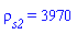 rho[s2] = 3970