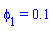 phi[1] = .1