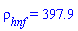 rho[hnf] = 397.9