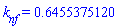k[nf] = .6455375120