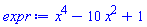 x^4-10*x^2+1