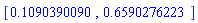 [.1090390090, .6590276223]