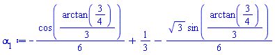 -(1/6)*cos((1/3)*arctan(3/4))+1/3-(1/6)*3^(1/2)*sin((1/3)*arctan(3/4))