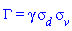 Gamma = gamma*sigma__d*sigma__v