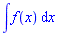 int(f(x), x)