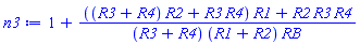 1+(((R3+R4)*R2+R3*R4)*R1+R2*R3*R4)/((R3+R4)*(R1+R2)*RB)