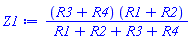 (R3+R4)*(R1+R2)/(R1+R2+R3+R4)