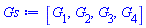 [G[1], G[2], G[3], G[4]]
