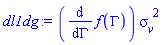 (diff(f(Gamma), Gamma))*sigma__v^2