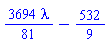 (3694/81)*lambda-532/9