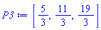 [5/3, 11/3, 19/3]