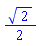 (1/2)*2^(1/2)