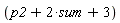 p2+2*sum+3