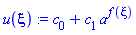 c[0]+c[1]*a^f(xi)