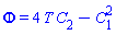 Phi = 4*T*C[2]-C[1]^2