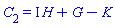 C[2] = I*H+G-K