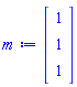 Vector(3, {(1) = 1, (2) = 1, (3) = 1})