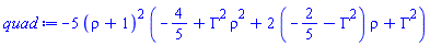 -5*(rho+1)^2*(-4/5+Gamma^2*rho^2+2*(-2/5-Gamma^2)*rho+Gamma^2)
