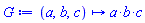 proc (a, b, c) options operator, arrow; a*b*c end proc