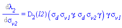 Diff(lambda__2, sigma__v2) = (D[2](l2))(sigma__d*sigma__v1*gamma, sigma__d*sigma__v2*gamma)*gamma*sigma__v1