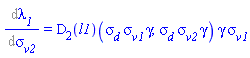 Diff(lambda__1, sigma__v2) = (D[2](l1))(sigma__d*sigma__v1*gamma, sigma__d*sigma__v2*gamma)*gamma*sigma__v1