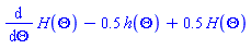 diff(H(Theta), Theta)-.5*h(Theta)+.5*H(Theta)
