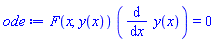 F(x, y(x))*(diff(y(x), x)) = 0