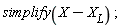 simplify(X-X__L)