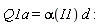 Q1a = alpha(I1)*d