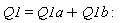 Q1 = Q1a+Q1b