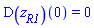 (D(z[R1]))(0) = 0