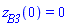 z[B3](0) = 0