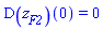 (D(z[F2]))(0) = 0