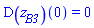 (D(z[B3]))(0) = 0