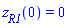 z[R1](0) = 0